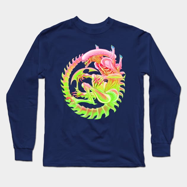 Xenomorph - Alt Color Long Sleeve T-Shirt by Bethaliceart